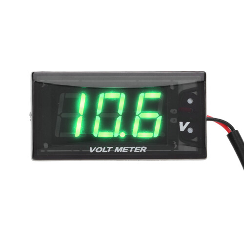 Universelles LCD-Voltmeter DC12V Grün 57x27x11mm 2