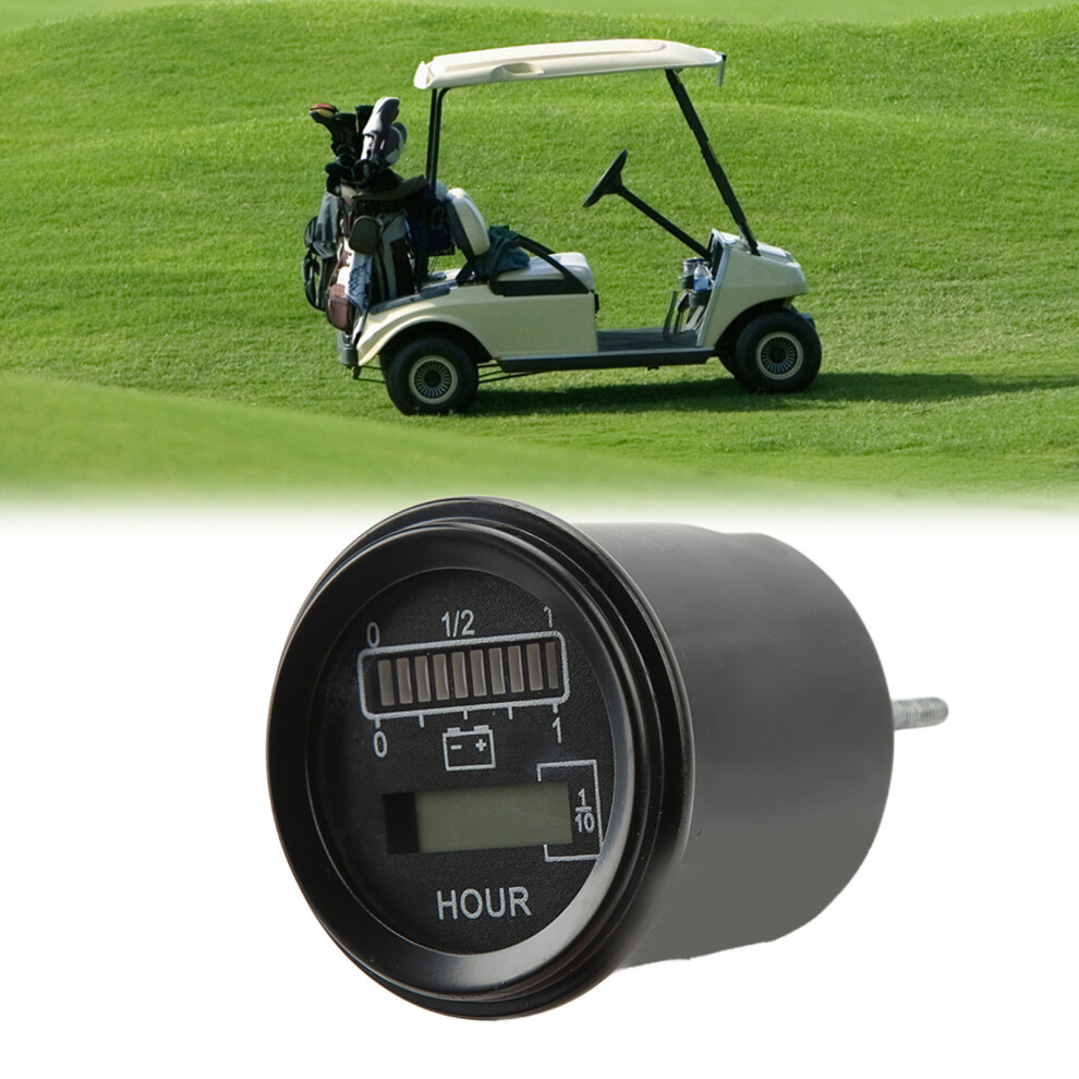 24V 10-Led Battery Gauge & Hour Meter For Electric Forklift, 57Mm 8421371749183
