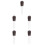 5 Pcs Coffee Needle Espresso Distributor Distribution Tool Stirrer 8