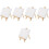 5 Sets Easel Display Brackets Drawing Pad For Kids Student Child White 5