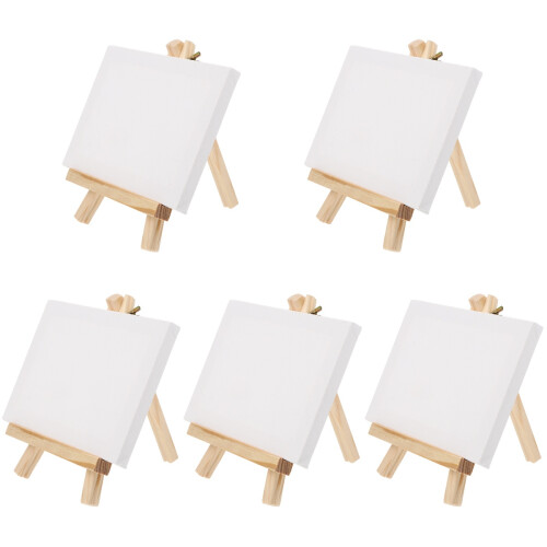 5 Sets Easel Display Brackets Drawing Pad For Kids Student Child White 2