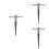 3 Pack Luthier Cutting Tool For Guitar Handle Silver 6