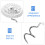 2 Pcs Head Pin For Upholstery Twisted Pins Tacks Felt Nails 6