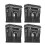Portable Bookends for Study Bedroom, Smooth Painted Surface Metal Bookends with Adjustable Size Hollowed Architecture Pattern, Sturdy Iron Advanced 4