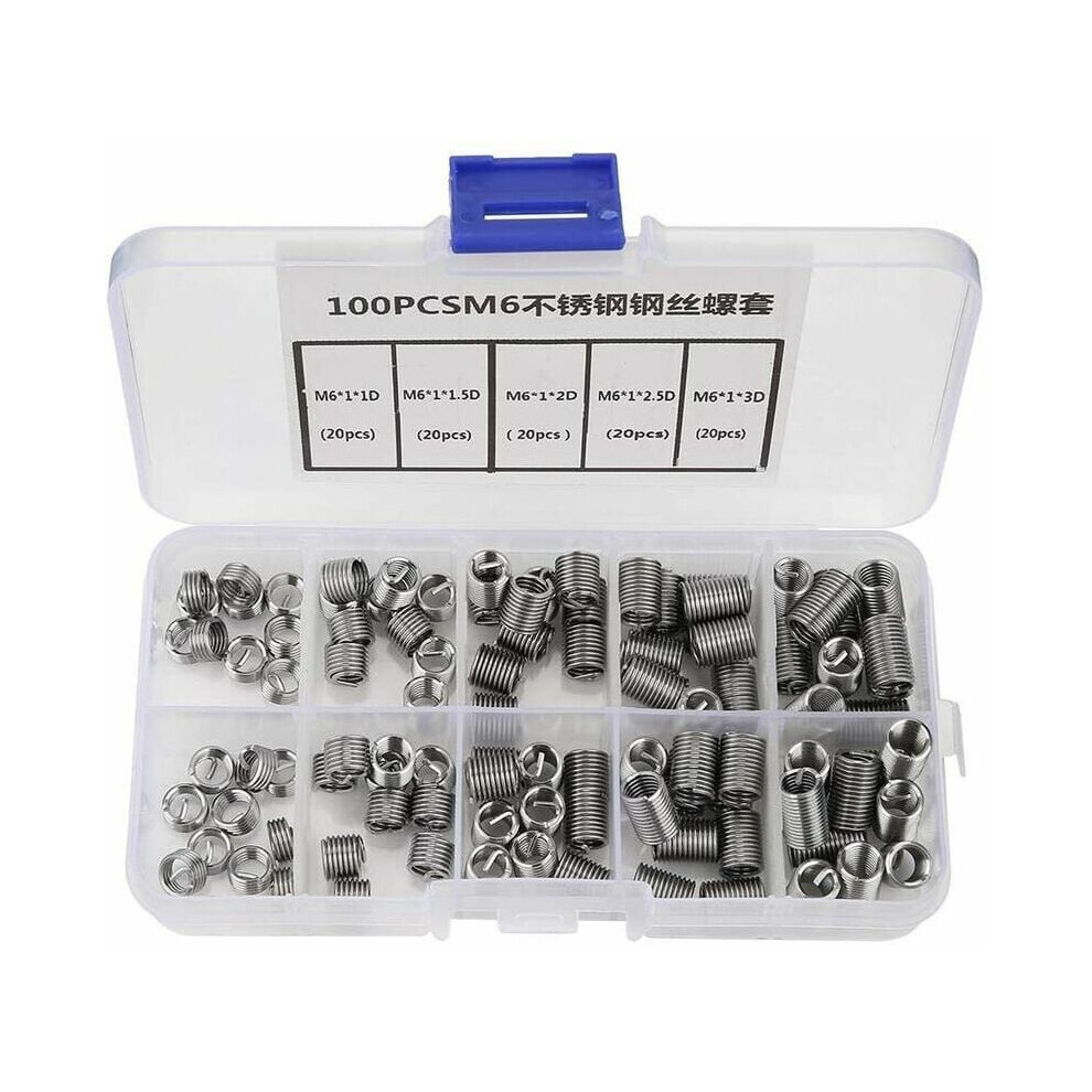 Thread Inserts Repair Sleeve, Enhances Connection Strength And Conditions, Corrosion-Resistant Anti-Rust Inserts, Sturdy Storage Box, Quick Repair 9405630356564