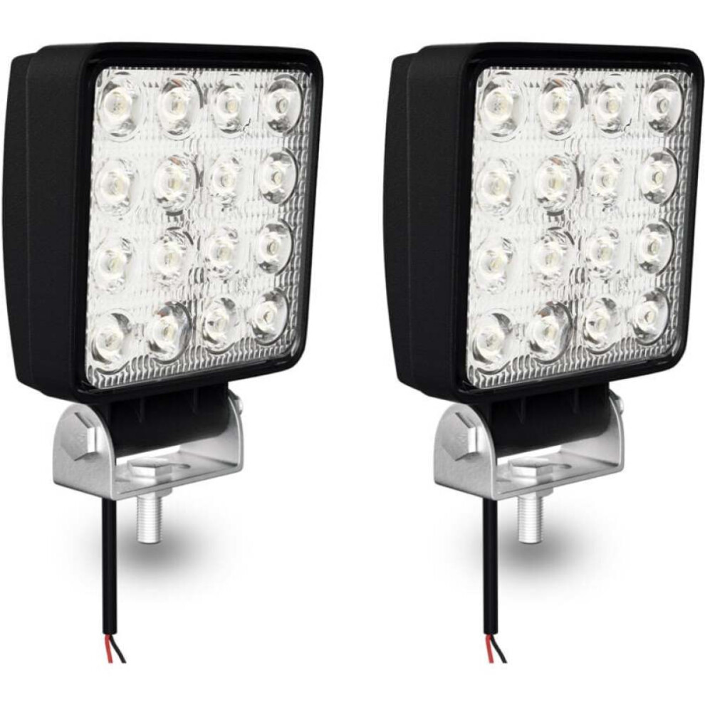 Flood Beam Led Pods For Suv And Pickup, 48W Adjustable Mounting Accessories With Ip68 Waterproof Protection, High Performance Offroad Driving Light 9009791525359