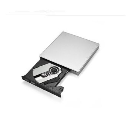 Unidade de DVD externa USB compacta e leve, compatível com Mac e Windows PC, com transmissão de alta velocidade e conectores USB-A e USB-C duplos. 2