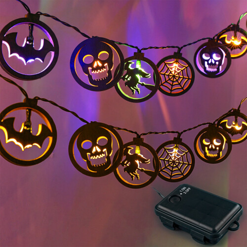Διακοσμητικά φώτα για το Halloween, 3M20Leds Πολλαπλού Σχεδιασμού, Φωτάκια σε σειρά με 1