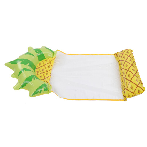 Unique Pineapple Pattern Water Hammock Float, Eco Friendly Inflatable Pool Lounge for Adults 1