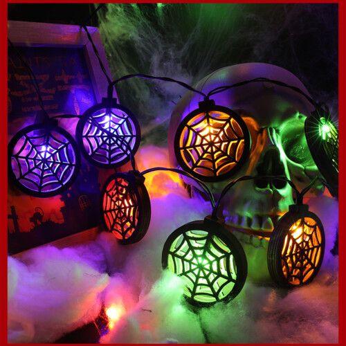 Διακοσμητικά φώτα για το Halloween, 3M20Leds Πολλαπλού Σχεδιασμού, Φωτάκια σε σειρά με 2