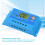 Controller di Carica Solare PWM con Display LCD 12V/24V Blu 3A USB 11