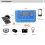 Controller di Carica Solare PWM con Display LCD 12V/24V Blu 3A USB 8