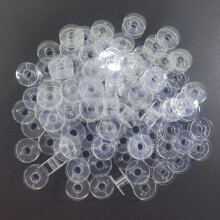 30 Stück transparente Plastikknoten für Nähmaschinen, 0,70,4 cm