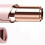 Pink Electric Eyebrow Trimmer USB Rechargeable, Compact 10.5cm 1