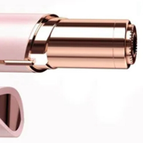 Pink Electric Eyebrow Trimmer USB Rechargeable, Compact 10.5cm