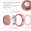 Pink Electric Eyebrow Trimmer USB Rechargeable, Compact 10.5cm 3