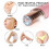 Pink Electric Eyebrow Trimmer USB Rechargeable, Compact 10.5cm 10