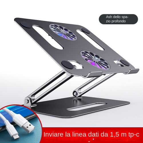 Supporto di raffreddamento per Laptop in lega di alluminio