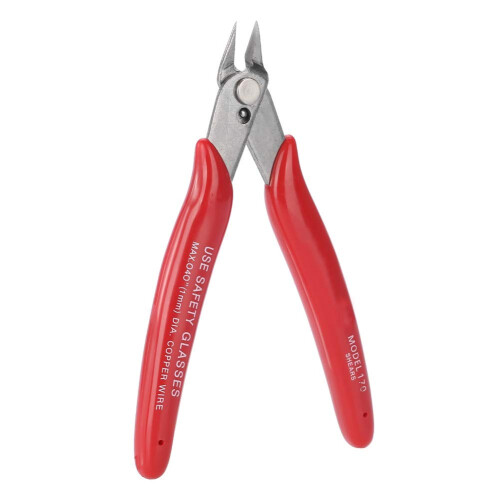 Sidecutting wire cable cutter Diagonal decorative tool with comfortable grip  Red ( 170)  170  170