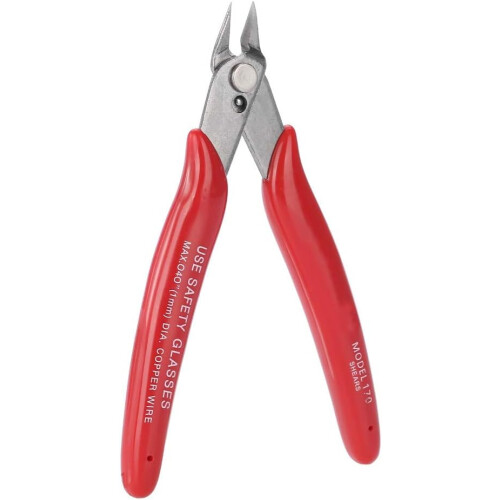 Sidecutting wire cable cutter Diagonal decorative tool with comfortable grip  Red ( 170)  170  170 1
