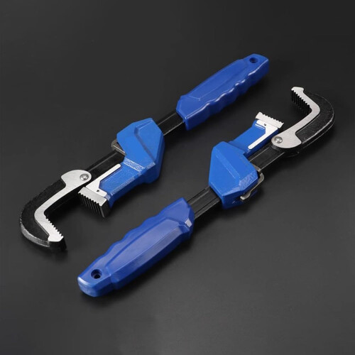 Heavy Duty Adjustable Pipe Wrench with SelfAdjusting Grip, MultiFunction Spanner for Plumbing 2