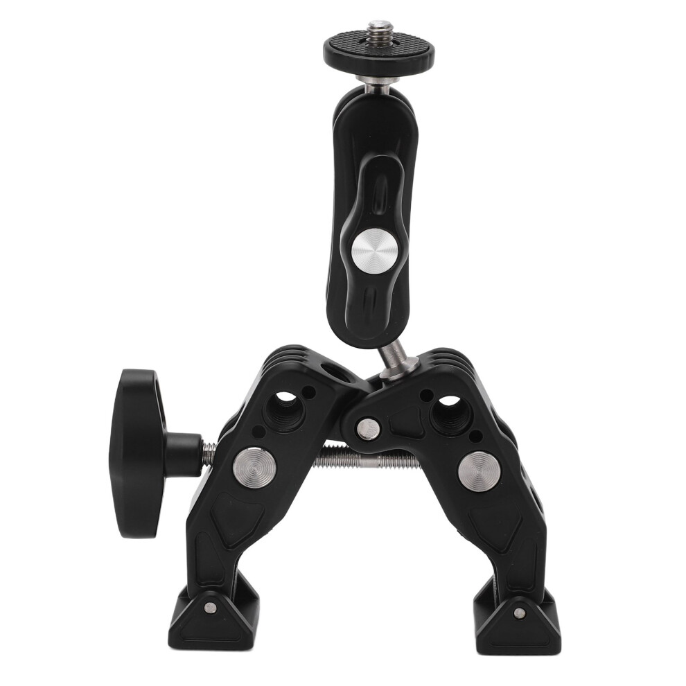 Universal Aluminum Camera Clamp Mount With Double Ball Head Adapter 7901371768366