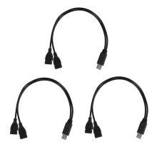 3X USB 2.0 A Male to 2 Dual USB Female Jack Y Splitter Hub Power Cord Adapter Cable