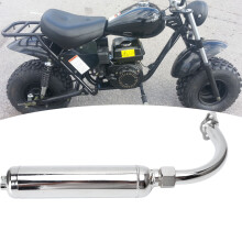Easy Install Exhaust Muffler for 49-80cc 2-Stroke Bike Durable Iron