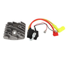 Copertura in metallo cilindrica da 105 mm con bobina di accensione per moto a 2 tempi da 49cc-80cc