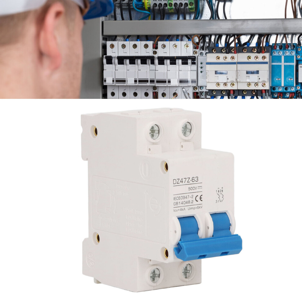 2P Mini Dc Circuit Breaker 25A 500V For Solar Pv With Fast Tripping 8711371805263