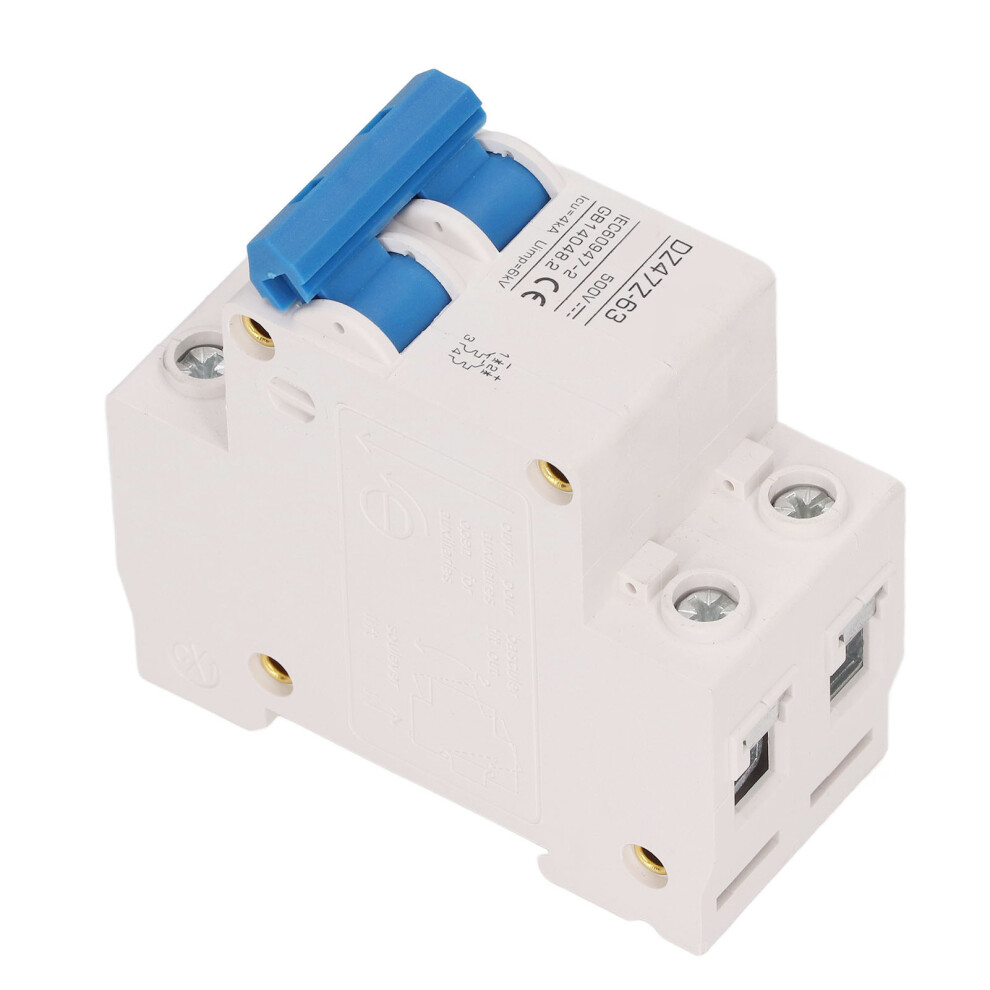 Fast Tripping 2P 25A Dc Circuit Breaker 500V For Power System Safety 6901371803259
