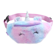 Waist Bag with Fashion Pouch Style, Crossbody Bag Crafted from Plush Material, Chest Bag Featuring Adjustable Strap and Cute Cartoon Appearance for