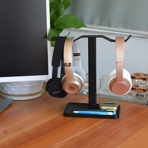 Headset Haven: Sturdy Stand, Multiple Headphones Support For Home Office Or Gaming Setup 2