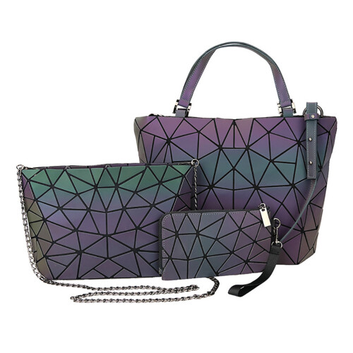 Ανακλαστική τσάντα Crossbody για γυναίκες, καλά οργανωμένη εσωτερική ολογραφική 2