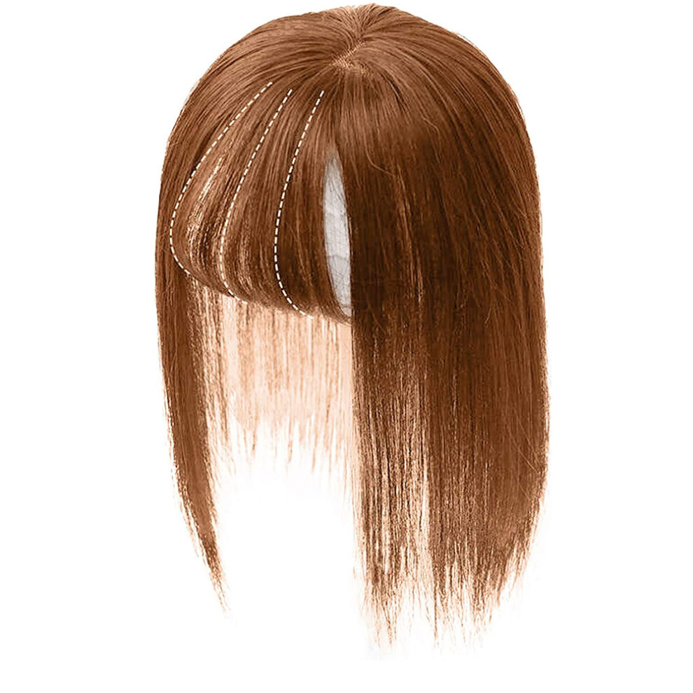 Unisex Firm Fit Hair Topper, Seamless Hairpiece Clip In Human Hair Pieces Soft Texture For Thinning Hair, Easy To Wear Breathable Design Crown Topper With