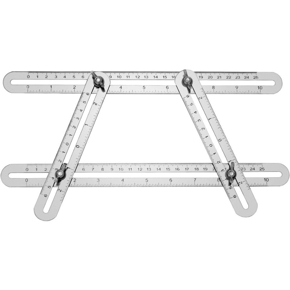 Angle Measurement Made Easy, Aluminum Alloy Frame Offers Sturdy Support, Template Tool With Multi-Angle Adjustment Ensures Accuracy, Durable Material 9340959567386