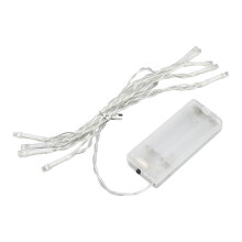 Multicolor LED String Light Indoor Outdoor 4.9ft Battery Operated