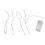 Multicolor LED String Light Indoor Outdoor 4.9ft Battery Operated 10