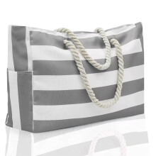 Sac de plage léger pour femme, sac de plage pliable et multifonctionnel avec bandoulière réglable, sac imperméable extra large et résistant au
