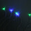 Stringa luminosa LED multicolore da 4,9 piedi per interno ed esterno, alimentata a batteria 4