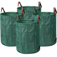 Heavy Duty Gardening Bags, Double Bottom Reusable Leaf Bags, Tear Resistant Water Resistant Bags, 4 Pack for Lawn Yard Waste Collection