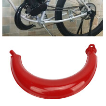 Pipe d’échappement demi-lune rouge de 40 mm pour moteurs à 2 temps de 49cc à 80cc
