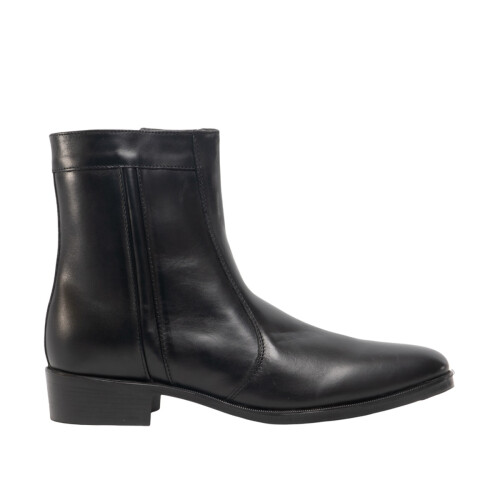(12 UK, Black) Scimitar Mens Inside Zip Lined Resin Sole Boots 1