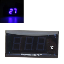 Motorcycle Water Temp Meter with LCD Blue Backlit 18mm Sensor DC12V for Suzuki
