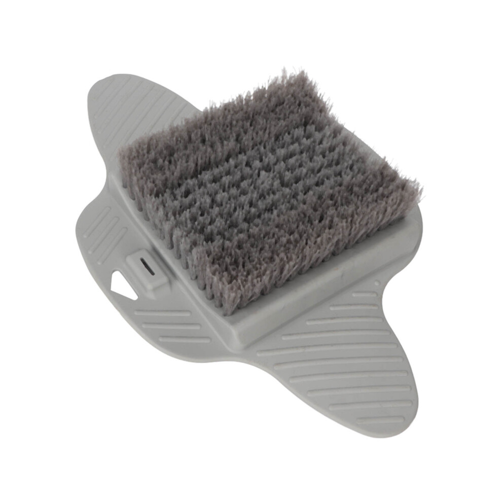 Grey Wall Mount Foot Scrubber With Suction Cup, Exfoliation & Massage
