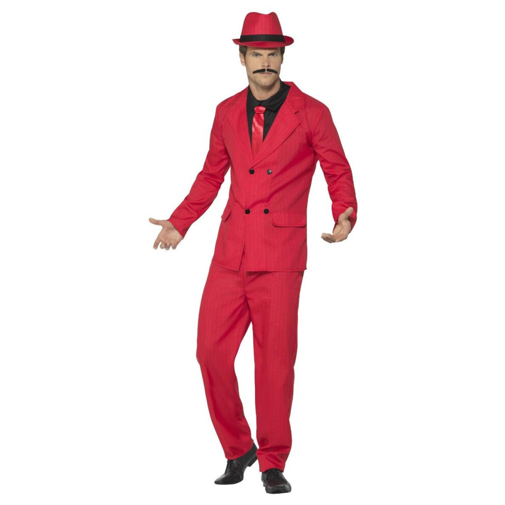 Smiffy's (Xl R, ) Mens Zoot Costume Suit Set Red
