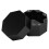 Aluminium Alloy Octagonal Cue Chalk Box Holder 3.5cm Black 8
