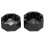 Aluminium Alloy Octagonal Cue Chalk Box Holder 3.5cm Black 13