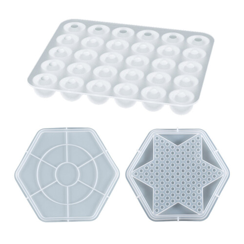 Checker Board Siliconen Mal Checker Epoxyhars Gietvorm-einde 1