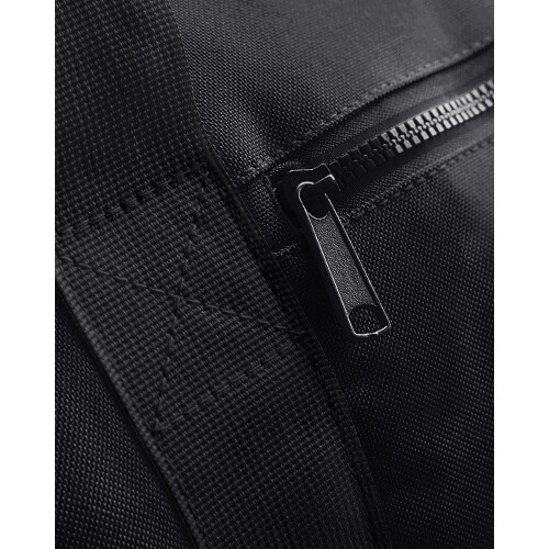 BagBase (One Size, Black/Black) Bagbase Plain Varsity Barrel / Duffle Bag (20 Litres) 2
